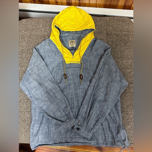 Billionaire Boys Club Bee-Line Contrast Hooded Chambray Anorak Men’s L - Picture 2 of 6